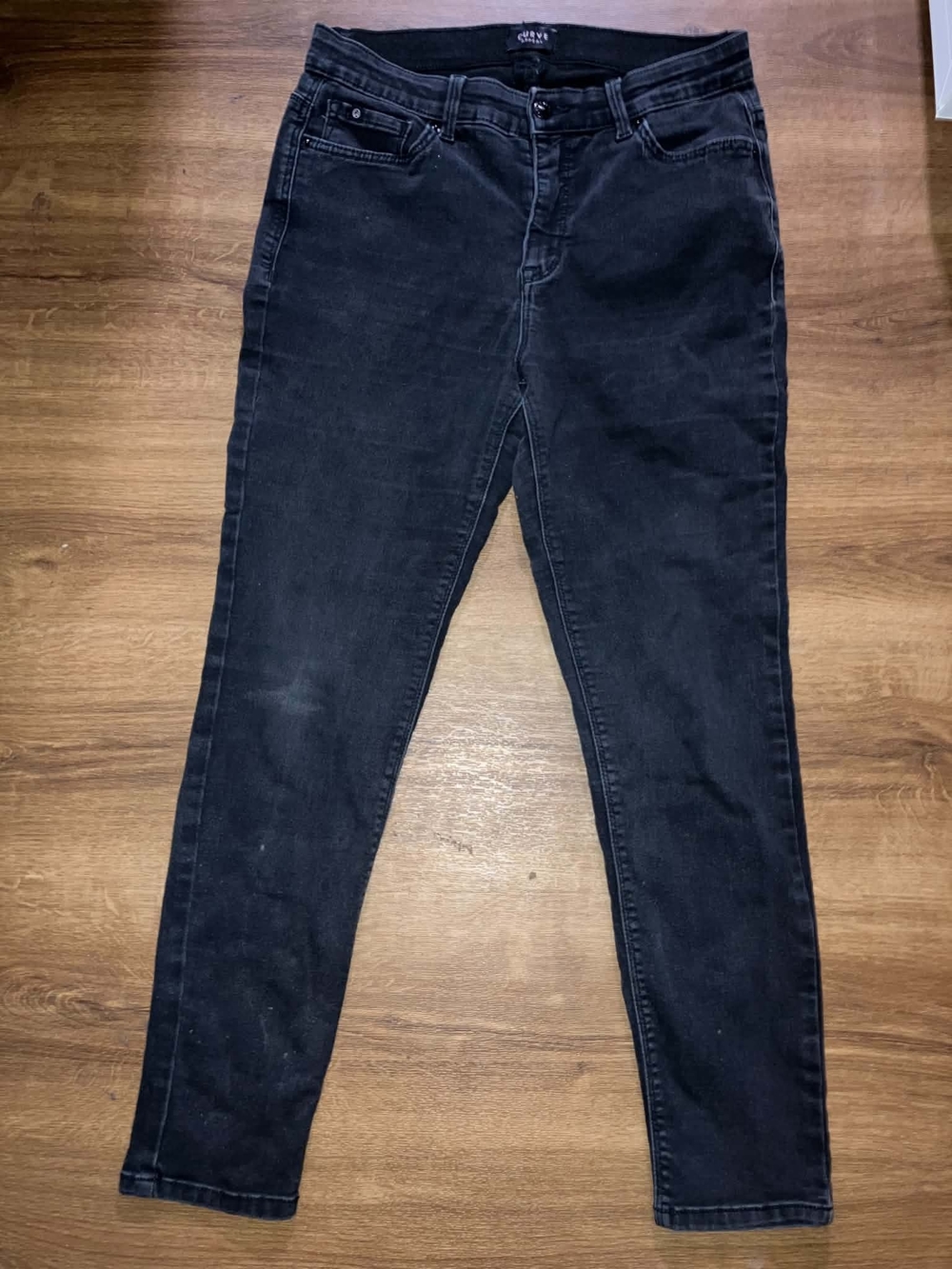 Classic Women's Curve Black Skinny Jeans